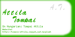 attila tompai business card